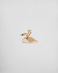Eternal gold snake ring yellow