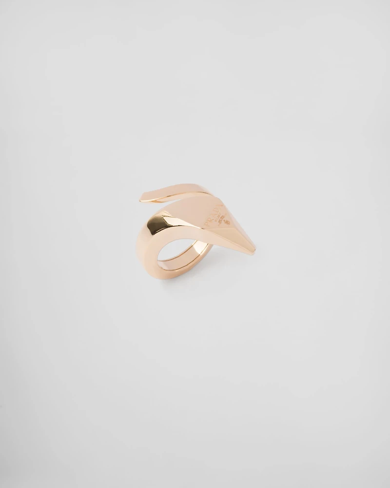 Eternal gold snake ring yellow