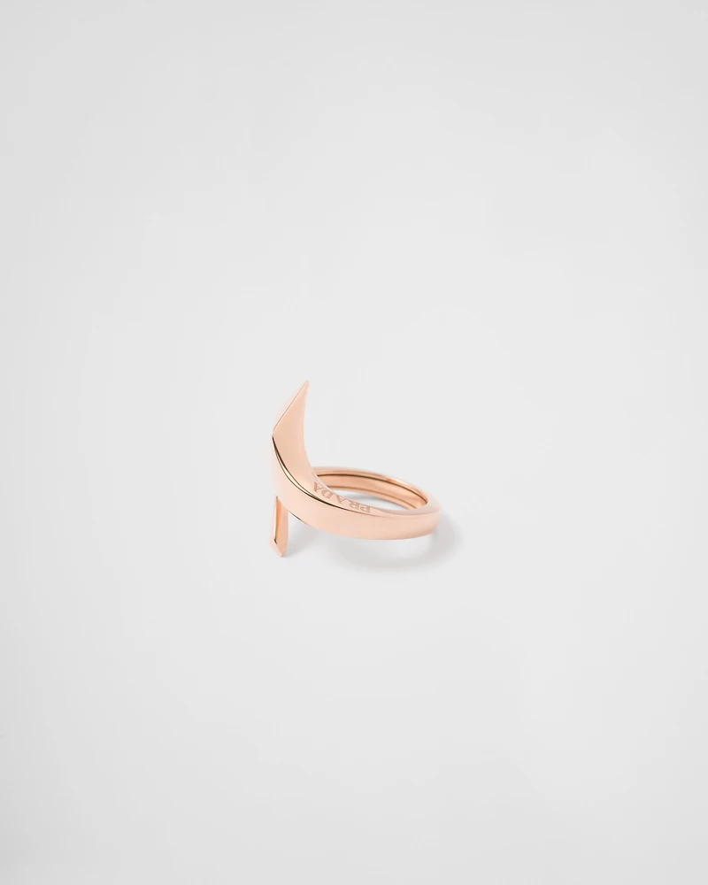 Eternal gold snake mini ring rose