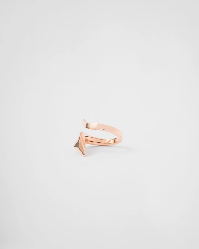 Eternal gold snake mini ring rose