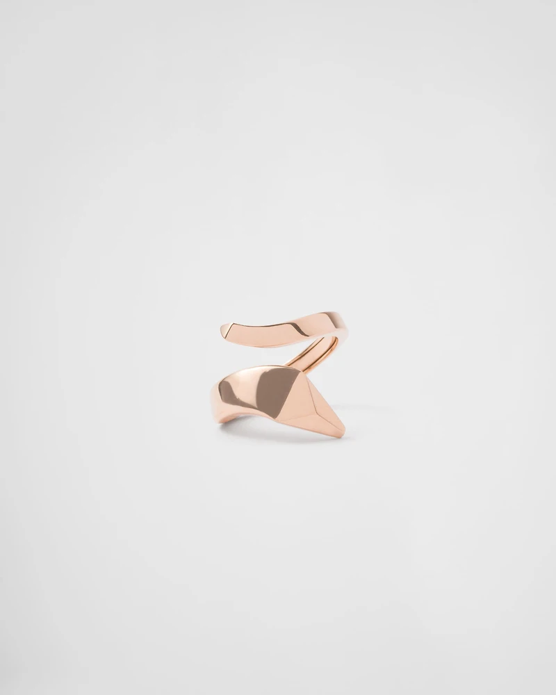 Eternal gold snake mini ring rose