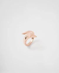 Eternal gold snake mini ring rose