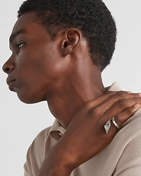 Eternal gold toi et moi snake ring white