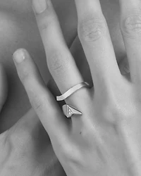 Eternal gold snake mini ring yellow and diamonds