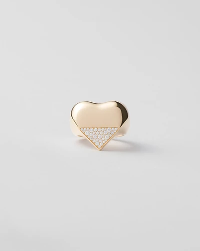 Eternal gold ring - yellow and diamonds