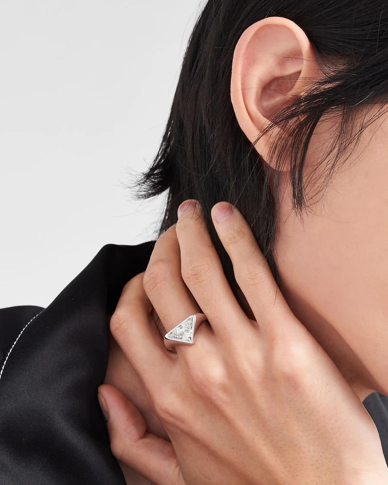 Eternal gold ring white with laboratory-grown diamond