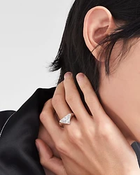 Eternal gold ring white with laboratory-grown diamond