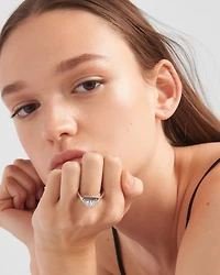 Eternal gold ring white with laboratory-grown diamond