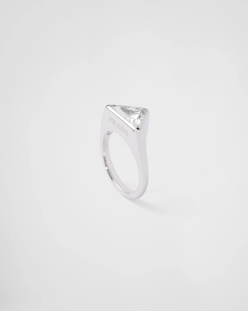 Eternal gold ring white with laboratory-grown diamond