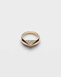 Eternal gold ring yellow and diamonds