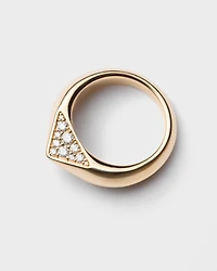 Eternal gold ring yellow and diamonds