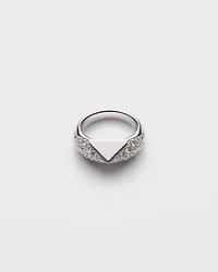 Eternal gold ring white with diamonds