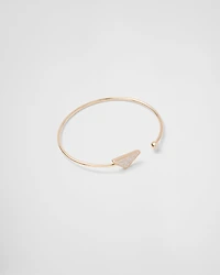 Eternal gold bangle bracelet yellow with diamonds