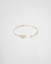 Eternal gold bangle bracelet yellow with diamonds