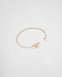 Eternal gold bangle bracelet yellow with diamond