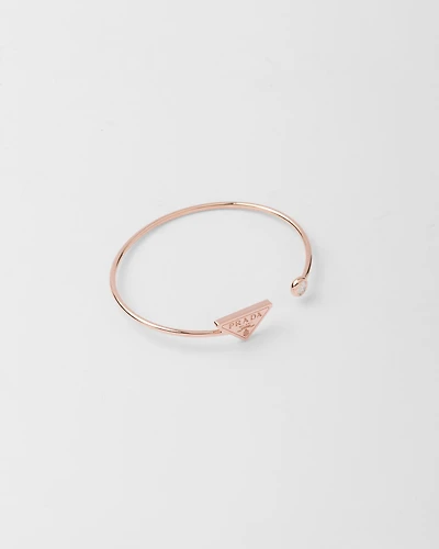Eternal gold bangle bracelet rose with diamond