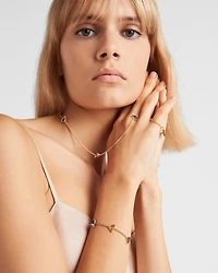 Eternal Gold chain bracelet in yellow gold and semi-precious stones