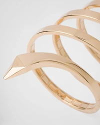 Eternal gold multi-coil snake bracelet yellow