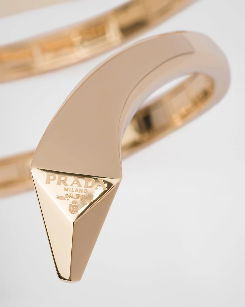 Eternal gold multi-coil snake bracelet yellow