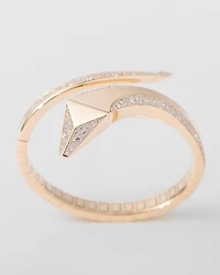 Eternal gold snake bracelet yellow and diamonds