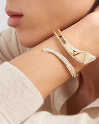 Eternal gold snake bracelet yellow and diamonds