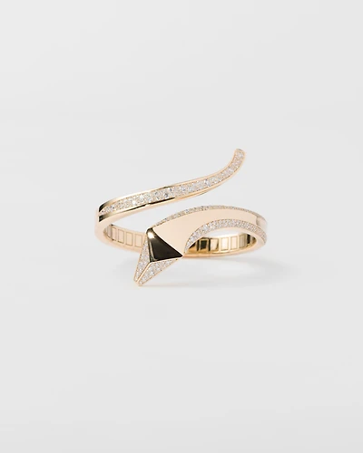 Eternal gold snake bracelet yellow and diamonds