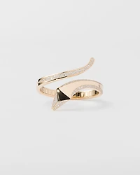 Eternal gold snake bracelet yellow and diamonds