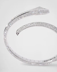 Eternal gold snake bracelet white and diamonds