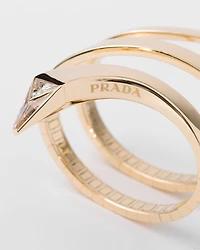 Eternal gold snake bracelet and laboratory-grown diamonds