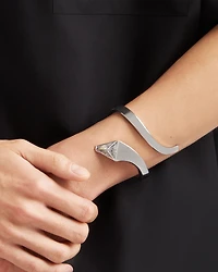 Eternal gold snake bracelet white and laboratory-grown diamonds