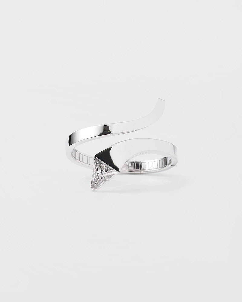 Eternal gold snake bracelet white and laboratory-grown diamonds