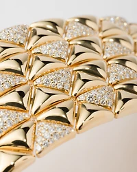 Eternal gold bracelet - yellow and diamonds