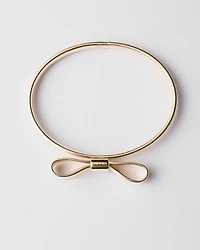 Eternal gold Bow bangle bracelet - yellow