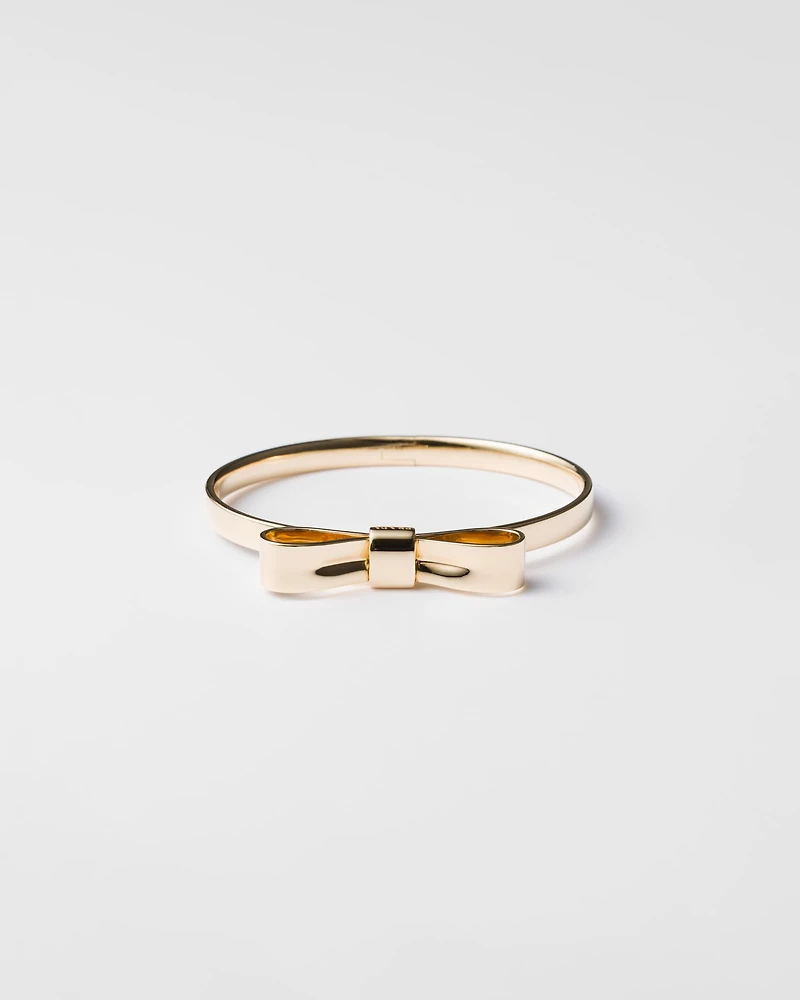 Eternal gold Bow bangle bracelet - yellow