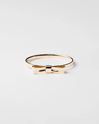Eternal gold Bow bangle bracelet - yellow