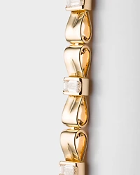 Eternal gold Bow bracelet yellow and laboratory-grown diamonds