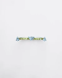 Couleur Vivante bracelet - white gold with aquamarine and peridot