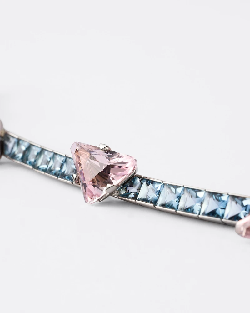 Couleur Vivante Bracelet - white gold with morganite and aquamarine