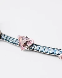Couleur Vivante Bracelet - white gold with morganite and aquamarine