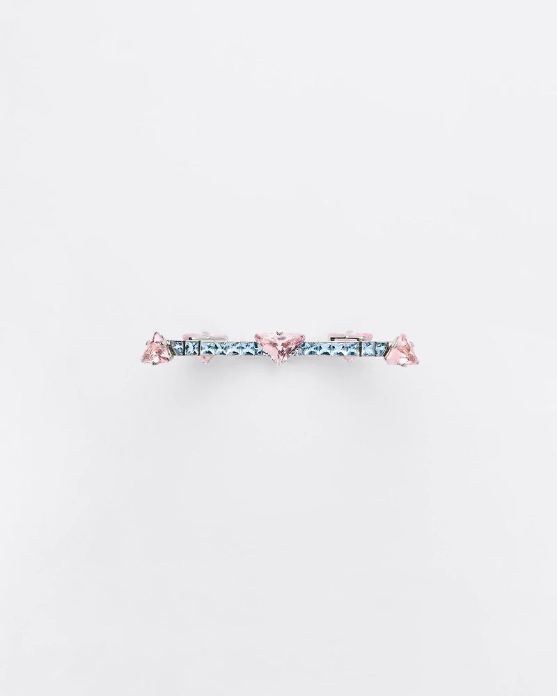 Couleur Vivante Bracelet - white gold with morganite and aquamarine