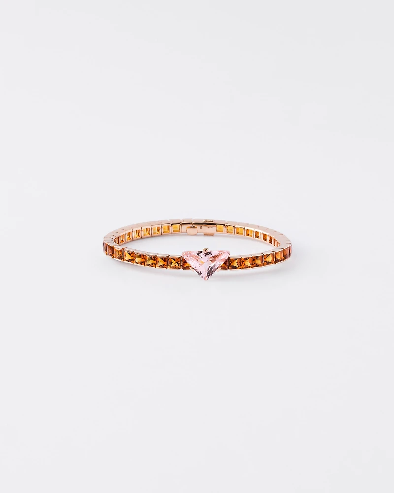 Couleur Vivante bracelet - rose gold with morganite and citrine