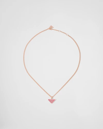 Eternal Gold pendant necklace in rose gold with diamonds