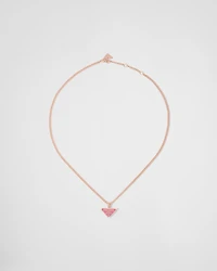 Eternal Gold pendant necklace in rose gold with diamonds