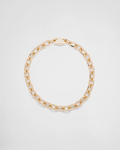 Eternal Gold chain necklace in yellow gold with diamonds