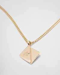 Eternal Gold pendant necklace in yellow gold with diamonds and onyx