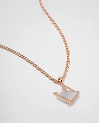 Eternal Gold pendant necklace in rose gold with diamonds and mother-of-pearl