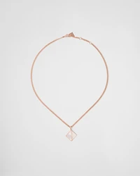 Eternal Gold pendant necklace in rose gold with diamonds and mother-of-pearl