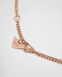 Eternal Gold pendant necklace in rose gold with diamonds
