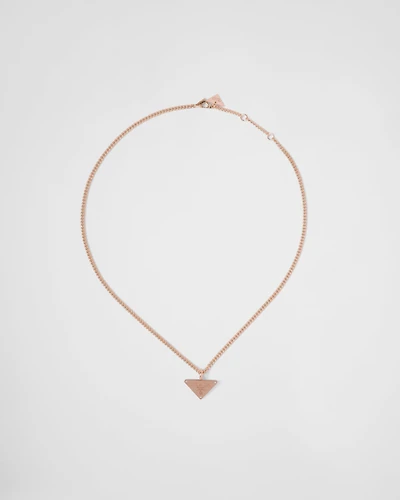 Eternal Gold pendant necklace in rose gold with diamonds