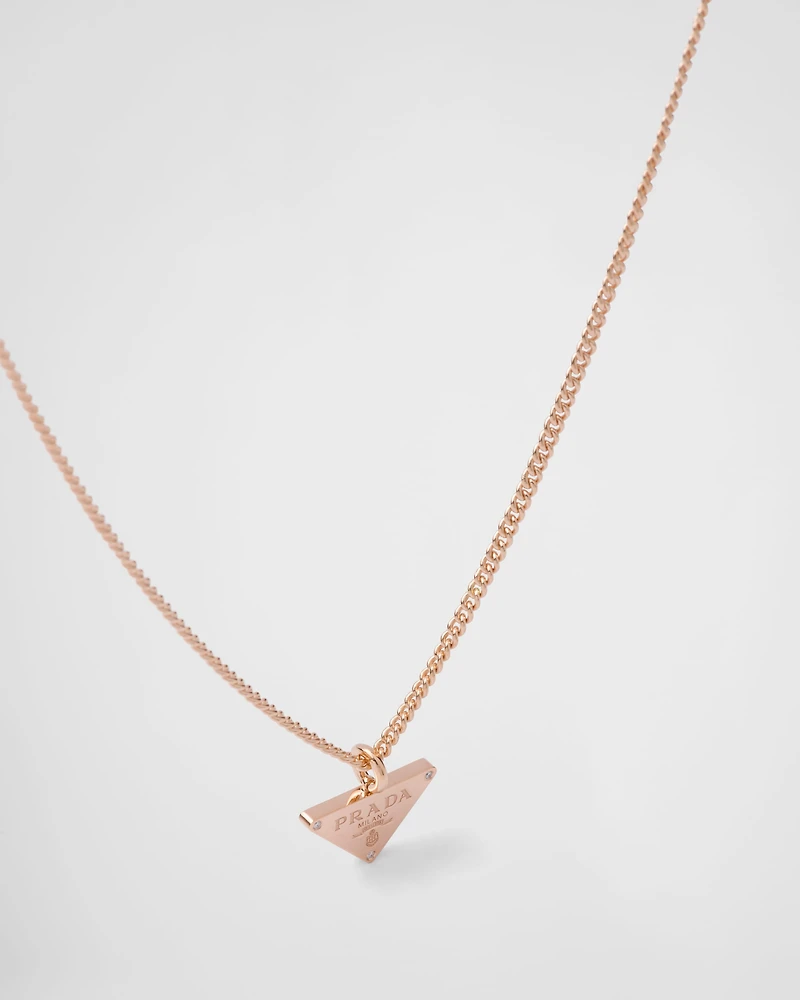 Eternal Gold pendant necklace in rose gold with diamonds